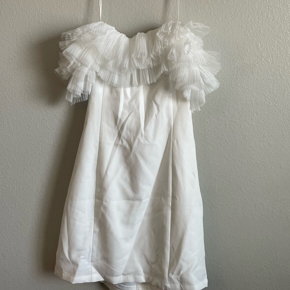 SELFIE LESLIE WHITE MINI DRESS